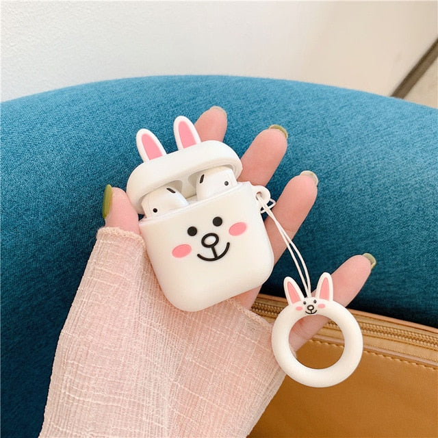 3D Doll Cute Cartoon Mickey Minnie Soft Silicone Case For Apple Airpods Toy Story Cover Box Coque